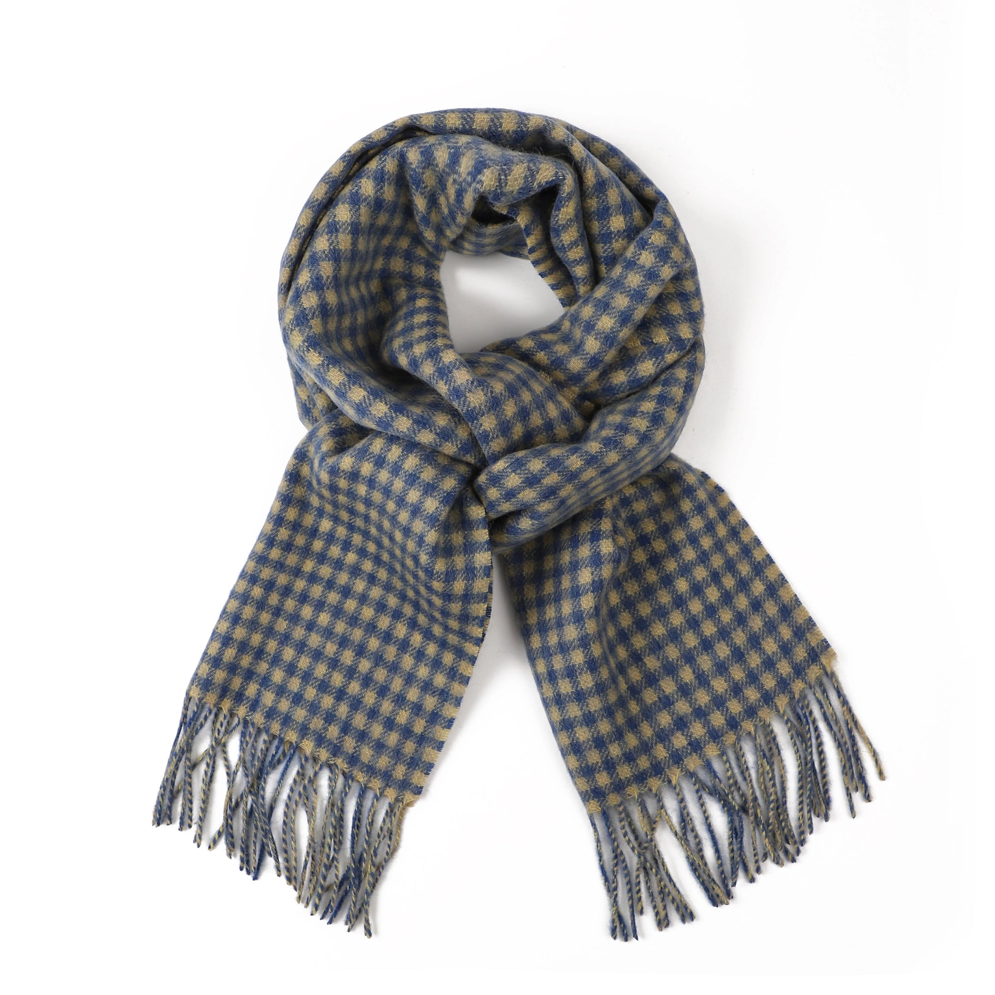 Winter Woollen Check Scarf