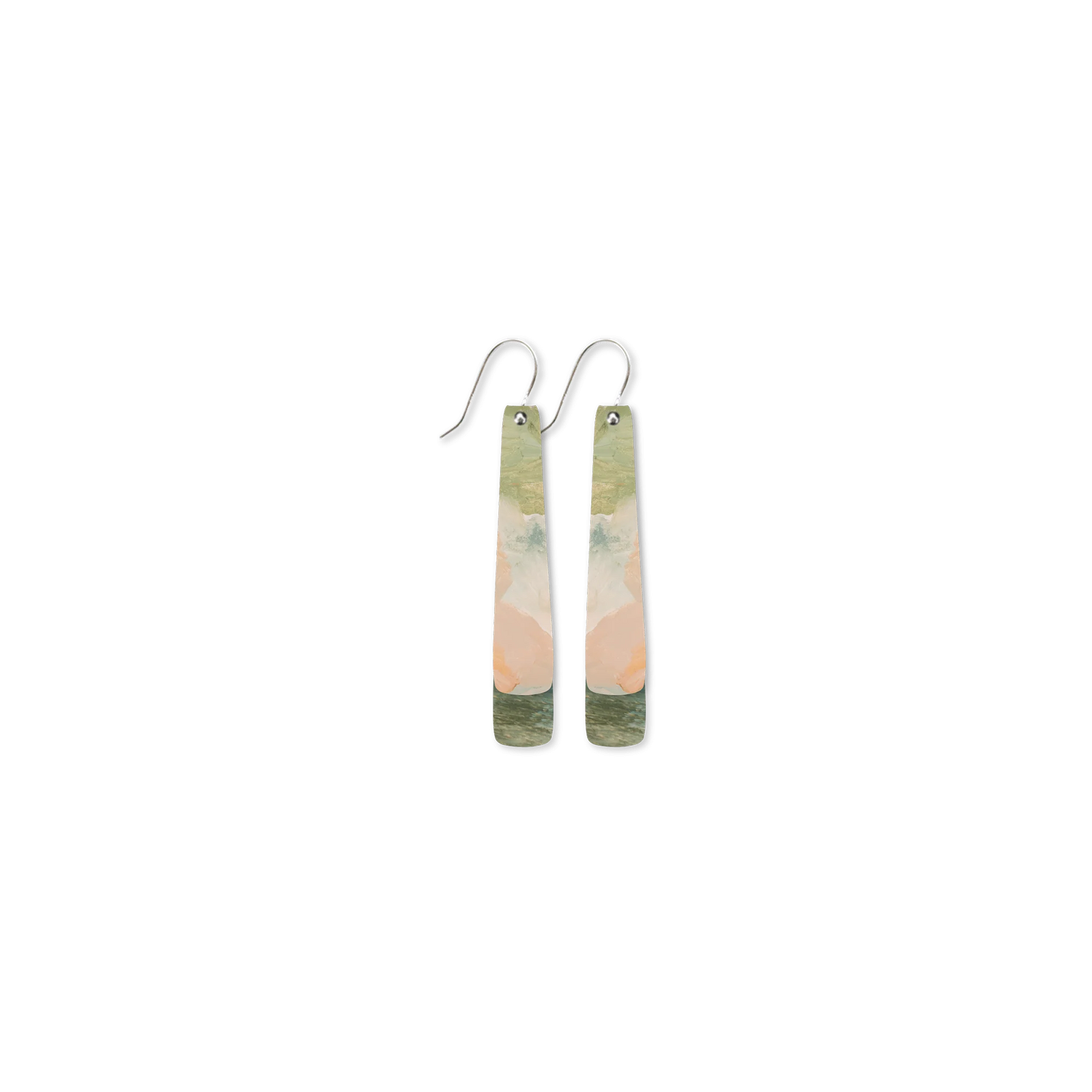 Kiasmin 2 Aura Layered Baton Drop Earrings