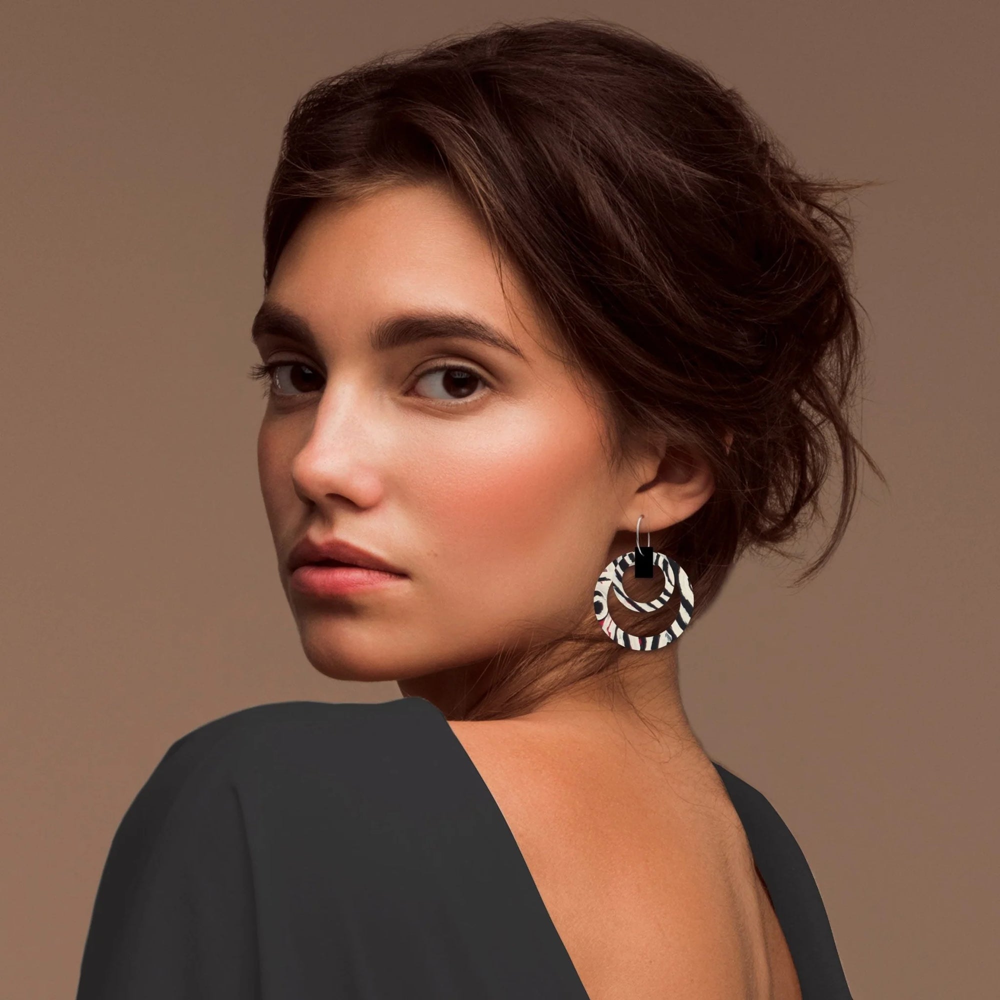 Murdie Morris Wild Dog Double Halo Hoop Earrings