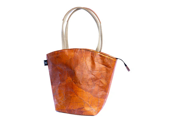 Leaf Leather Tote Bag