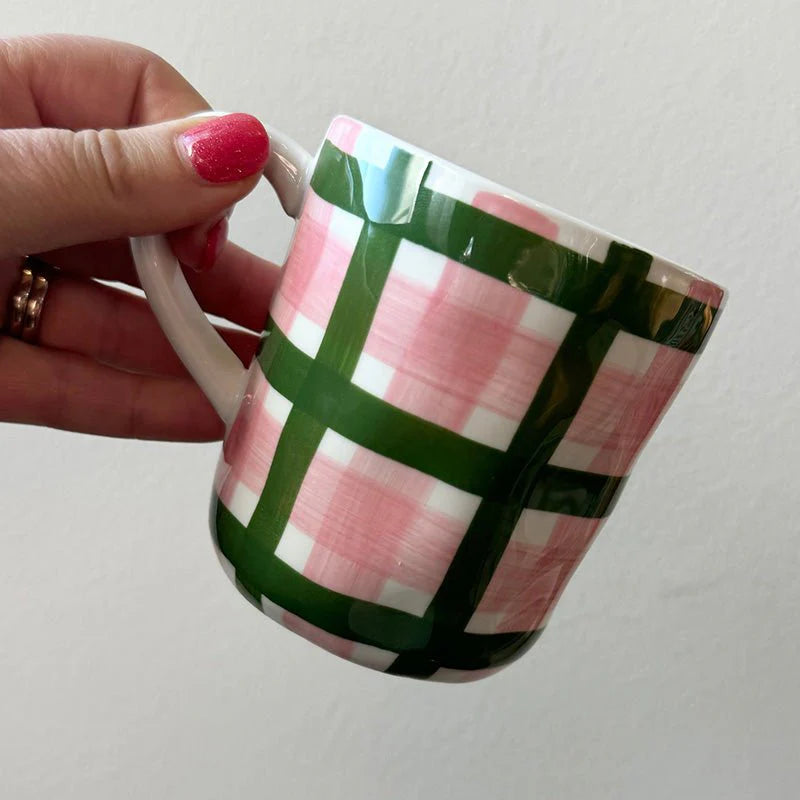 Gingham Mug