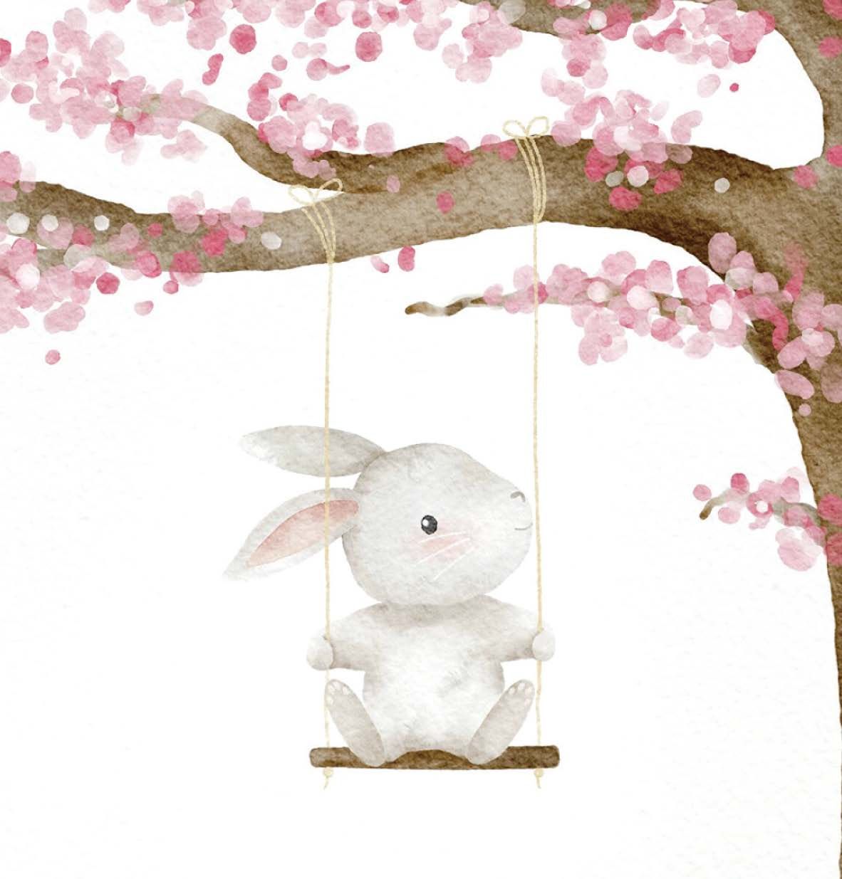 Mill &amp; Hide - Nuovo Group - Bunny Under a Blossom Tree