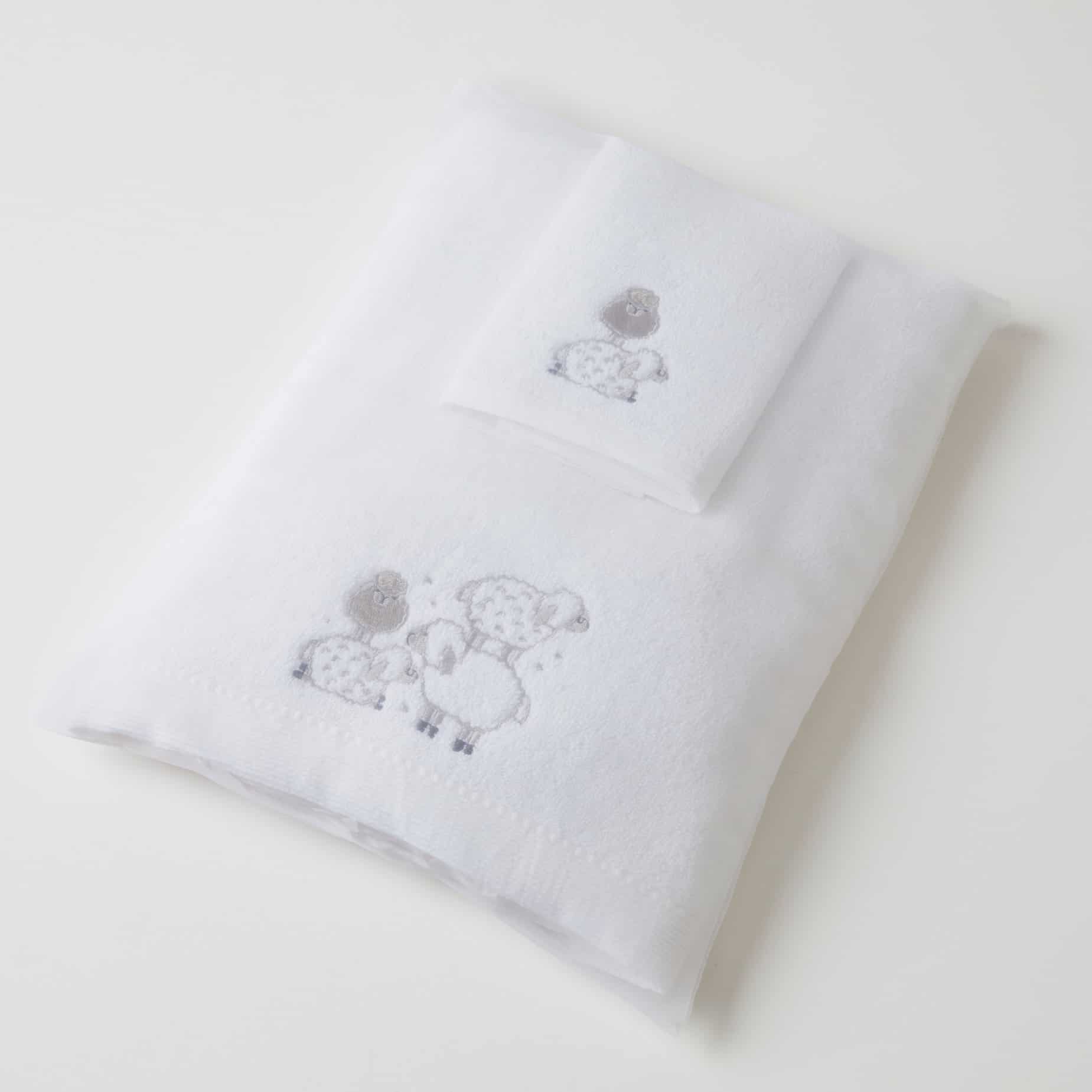 Mill & Hide - Pilbeam Living - Sheep Bath Towel & Face Washer 