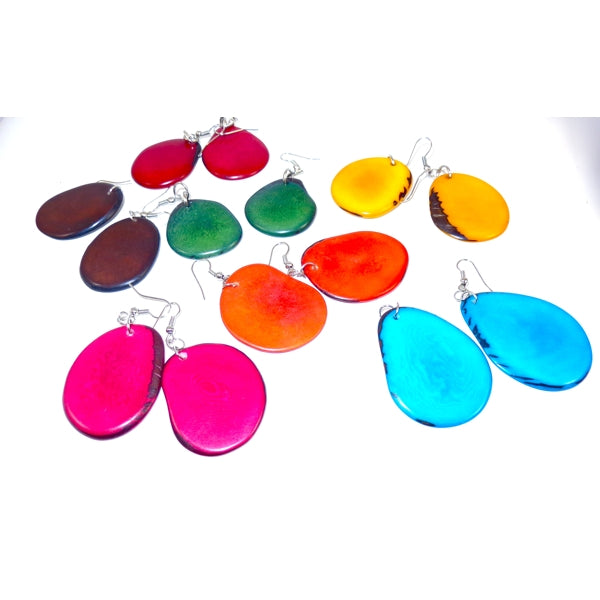 Slice Tagua Earrings