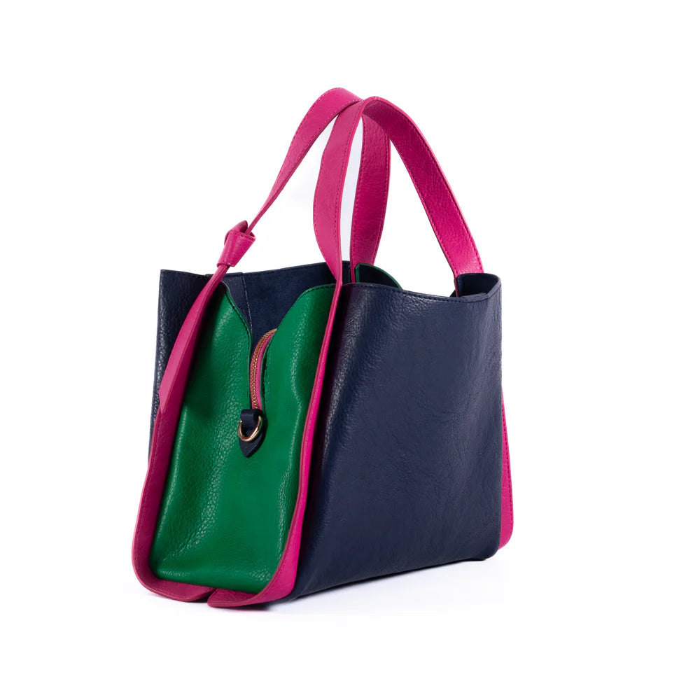 Tanya - Navy / Green / Pink