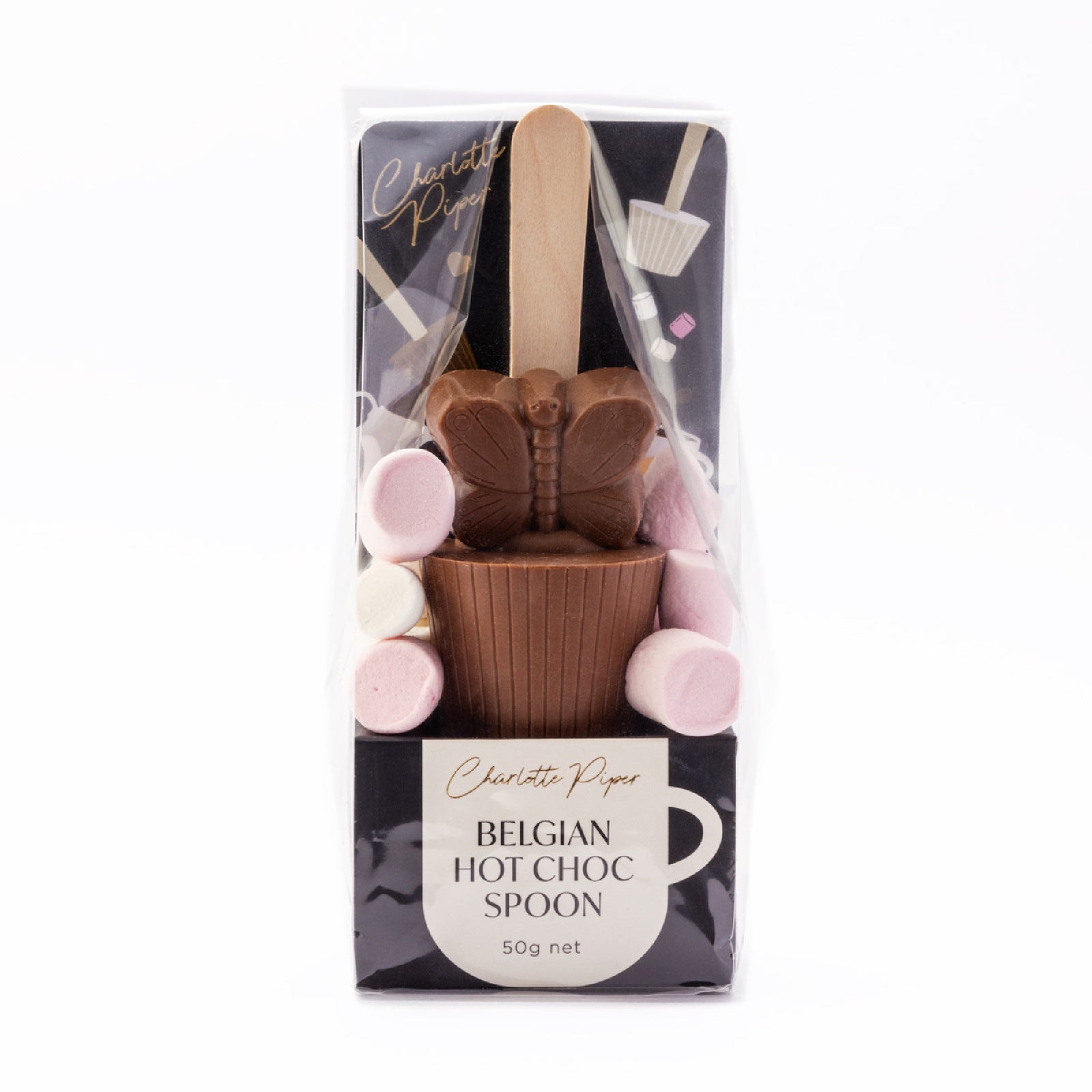 Mill & Hide - Gourmet Brands - Charlotte Piper Hot Chocolate Spoon with Butterfly