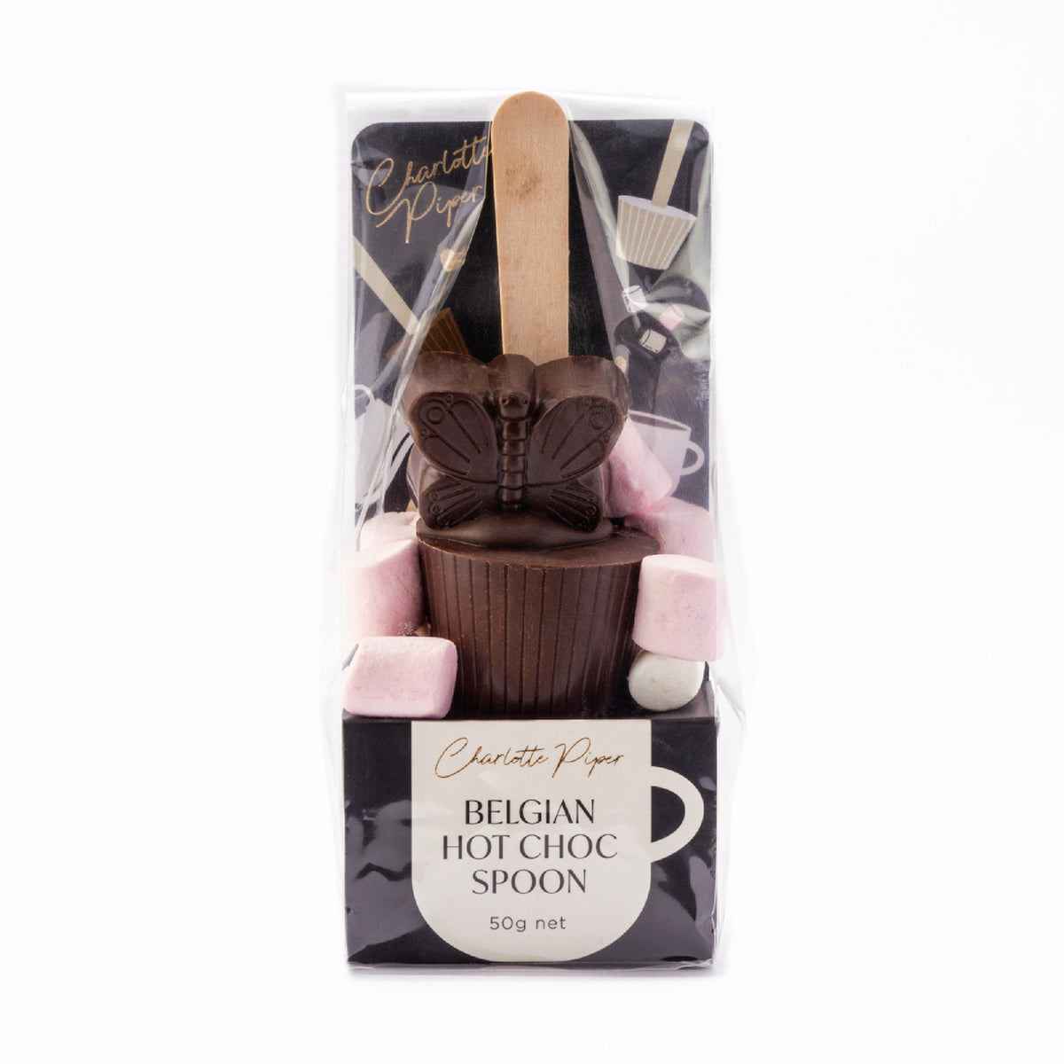 Mill &amp; Hide - Gourmet Brands - Charlotte Piper Hot Chocolate Spoon with Butterfly