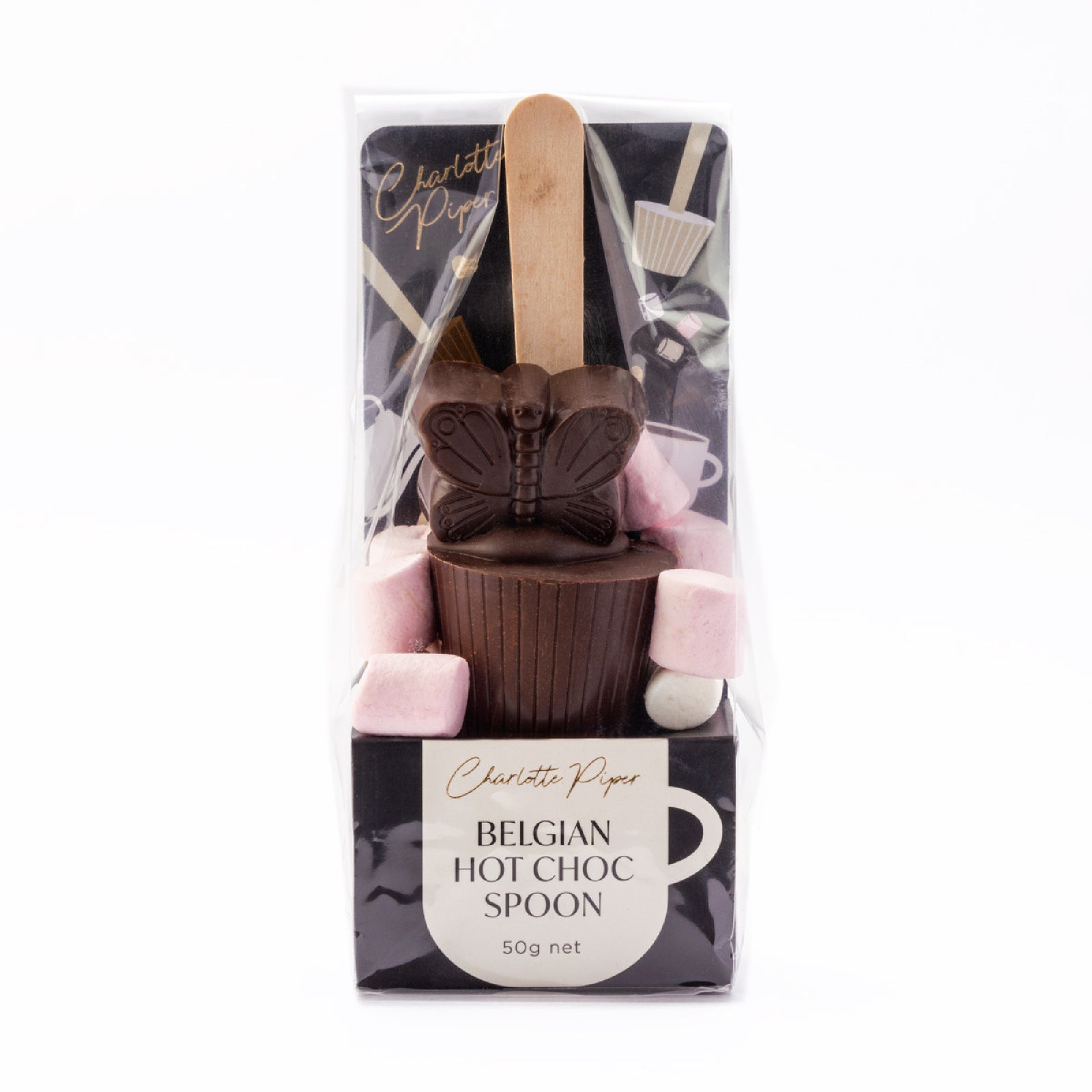 Mill & Hide - Gourmet Brands - Charlotte Piper Hot Chocolate Spoon with Butterfly