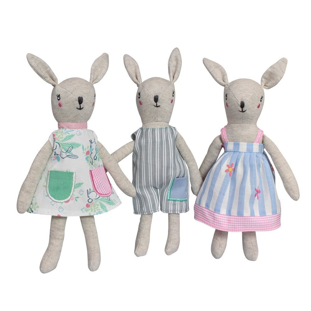 Bunny Cotton Rattle Toy