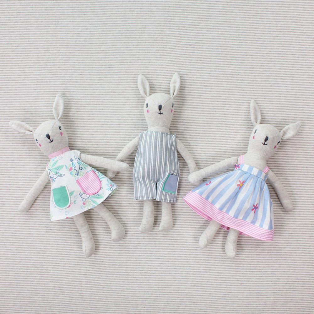 Bunny Cotton Rattle Toy