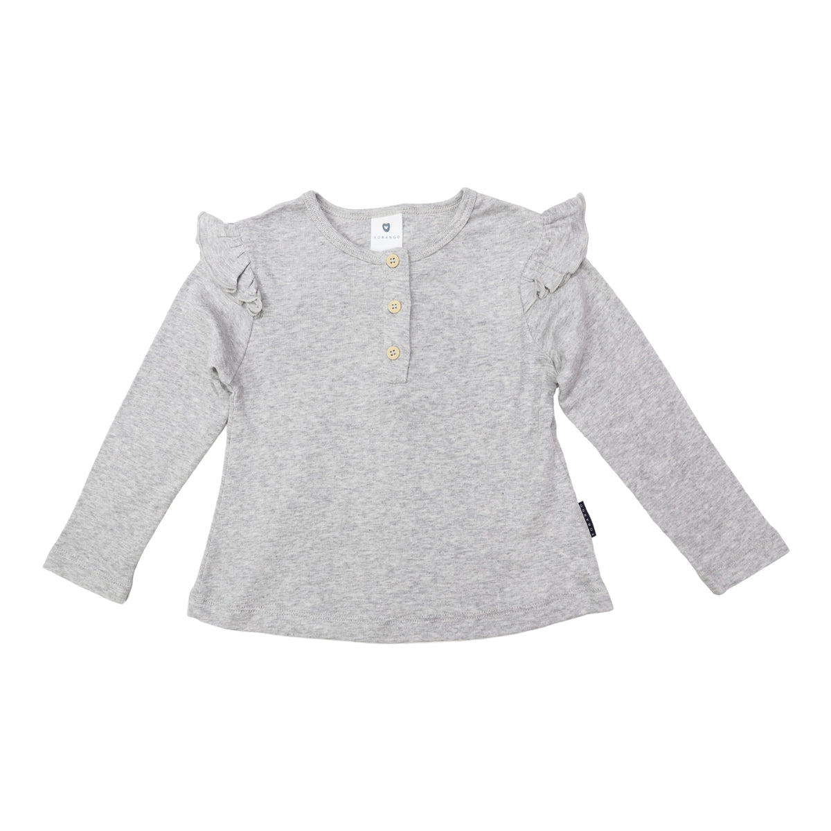 Mill &amp; Hide - Korango - Soft Cotton Modal Button Down Frill Top