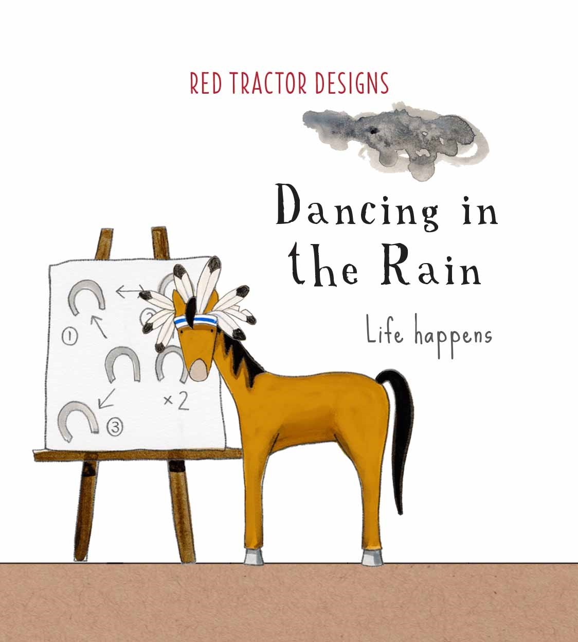 Mill &amp; Hide - Red Tractor Designs - Little Quote Book - Dancing in the Rain