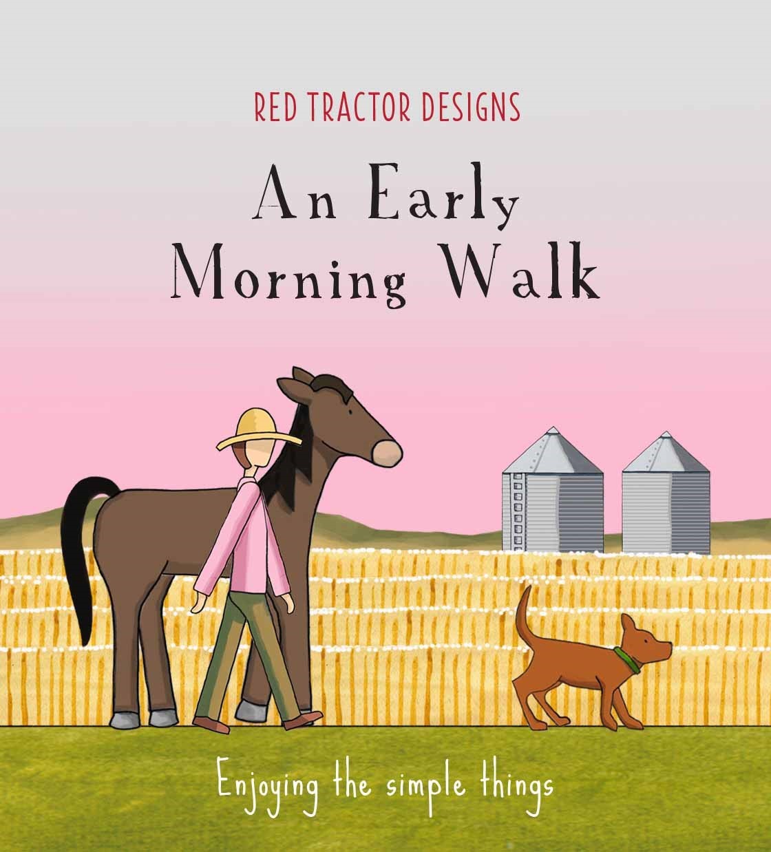 Mill &amp; Hide - Red Tractor Designs - Little Quote Book - An Early Morning Walk