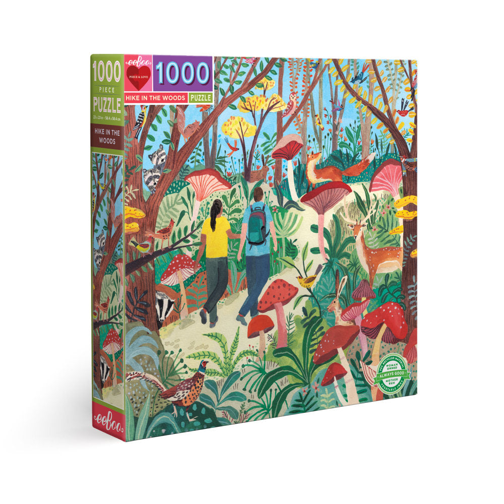 Mill &amp; Hide - Bobangles - eeBoo 1000 Puzzle - Hike in the Woods