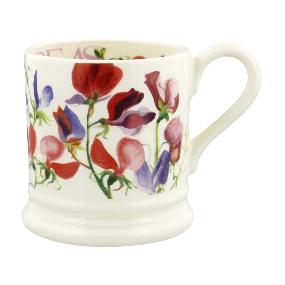 Mill &amp; Hide - Finch &amp; Lane - Flowers Sweet Pea Multi 1/2 Pint Mug