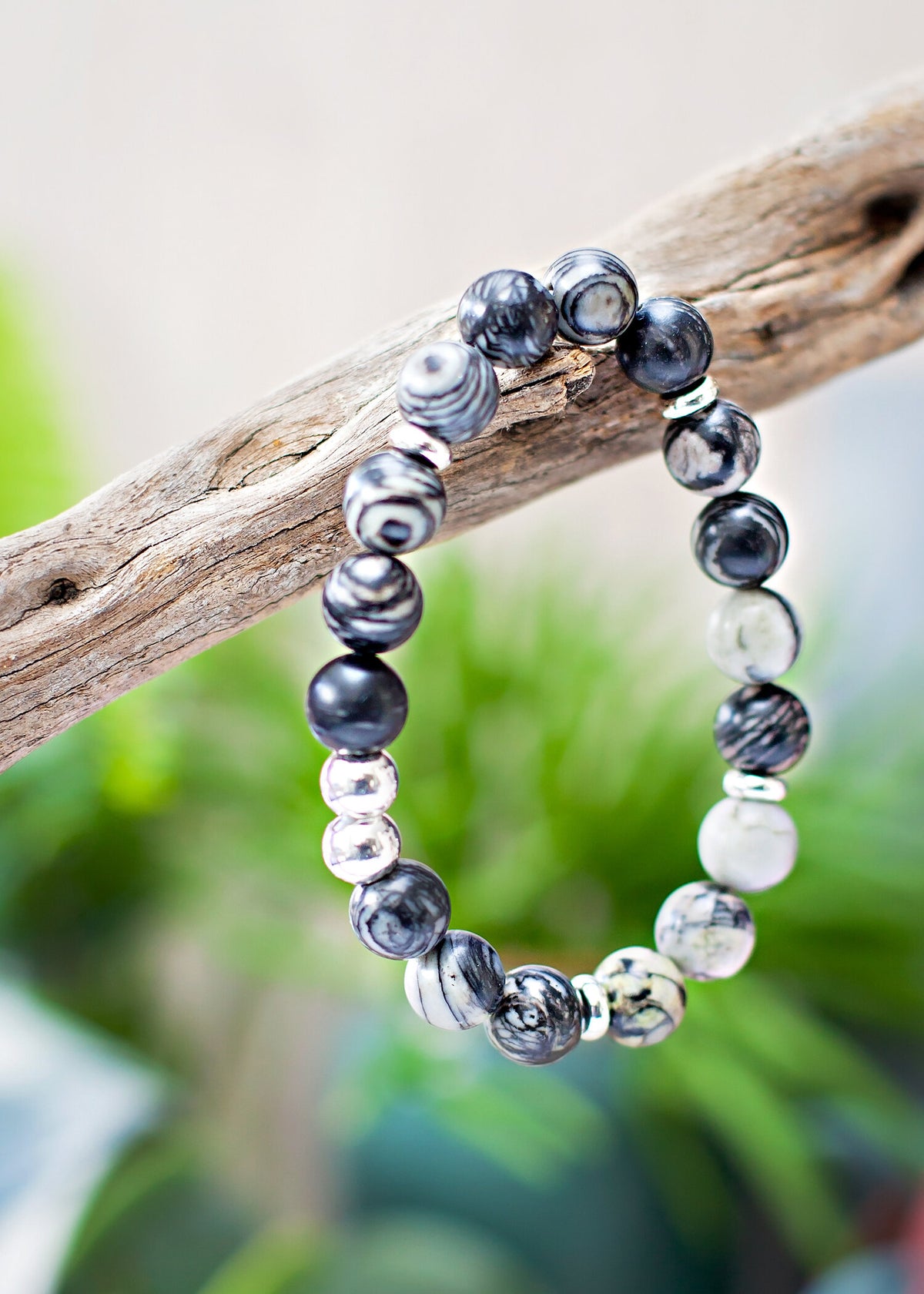 Mill &amp; Hide - Lisa B Jewellery - Zebra Stone Bracelet