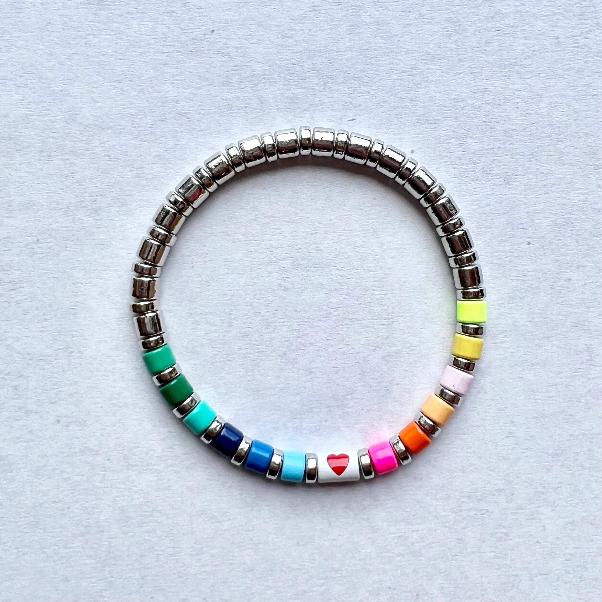 Silver Enamel Bracelets