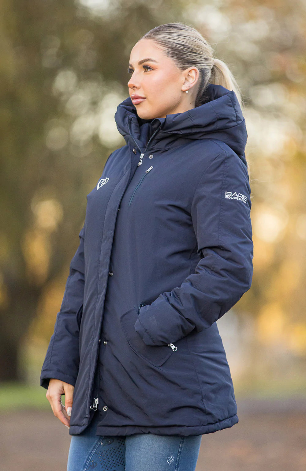 Mill & Hide - Bare Equestrian - Winter Jacket - Charlotte Waterproof Navy