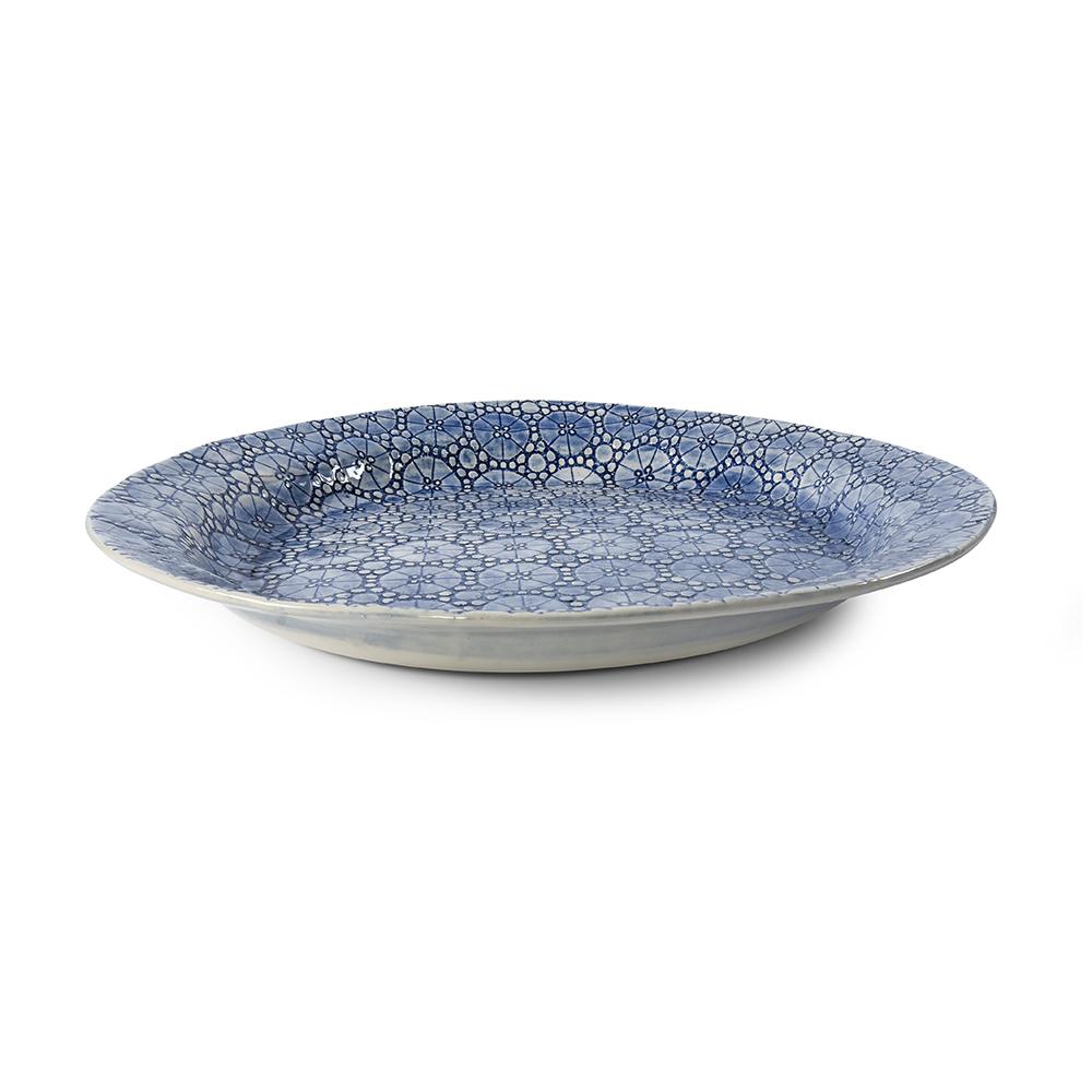 Mill &amp; Hide - Wonki Ware - Mediterranean Platter - Blue Lace