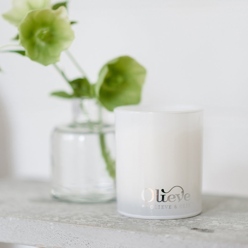 Soy &amp; Olive Oil Candle - Lemongrass &amp; Rosewood