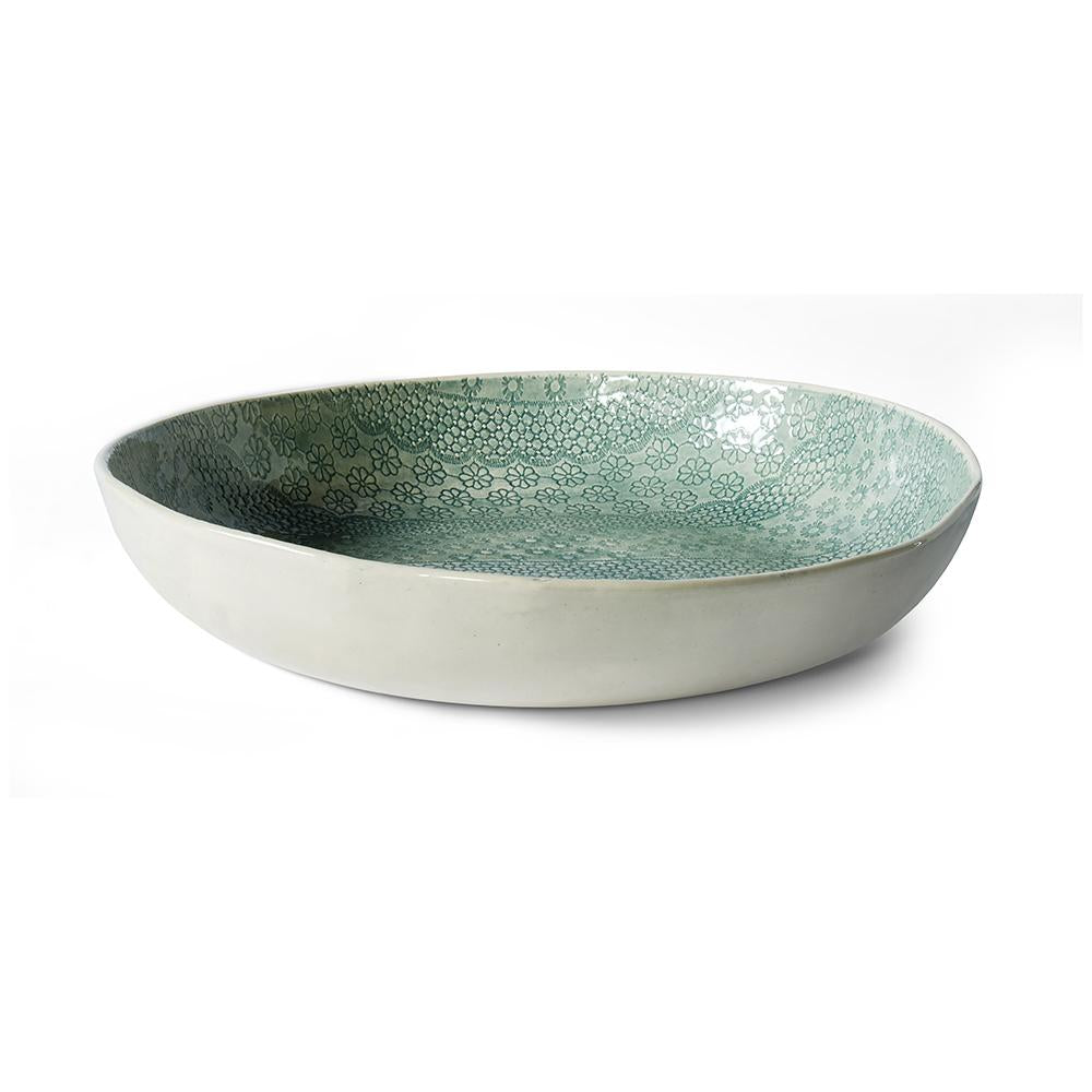 Mill &amp; Hide - Wonki Ware - Pie Dish - Marine Lace