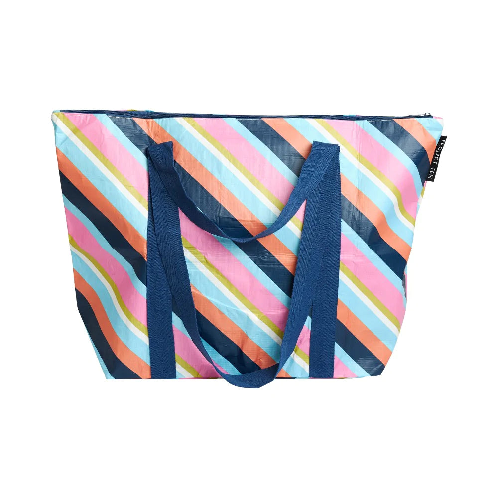 Mill &amp; Hide - Project Ten - Zip Medium Tote - Candy Stripe