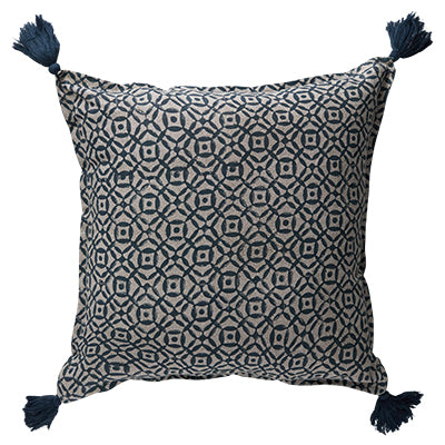 Mill &amp; Hide - Canvas + Sasson - Babbington Glaze Cushion Navy