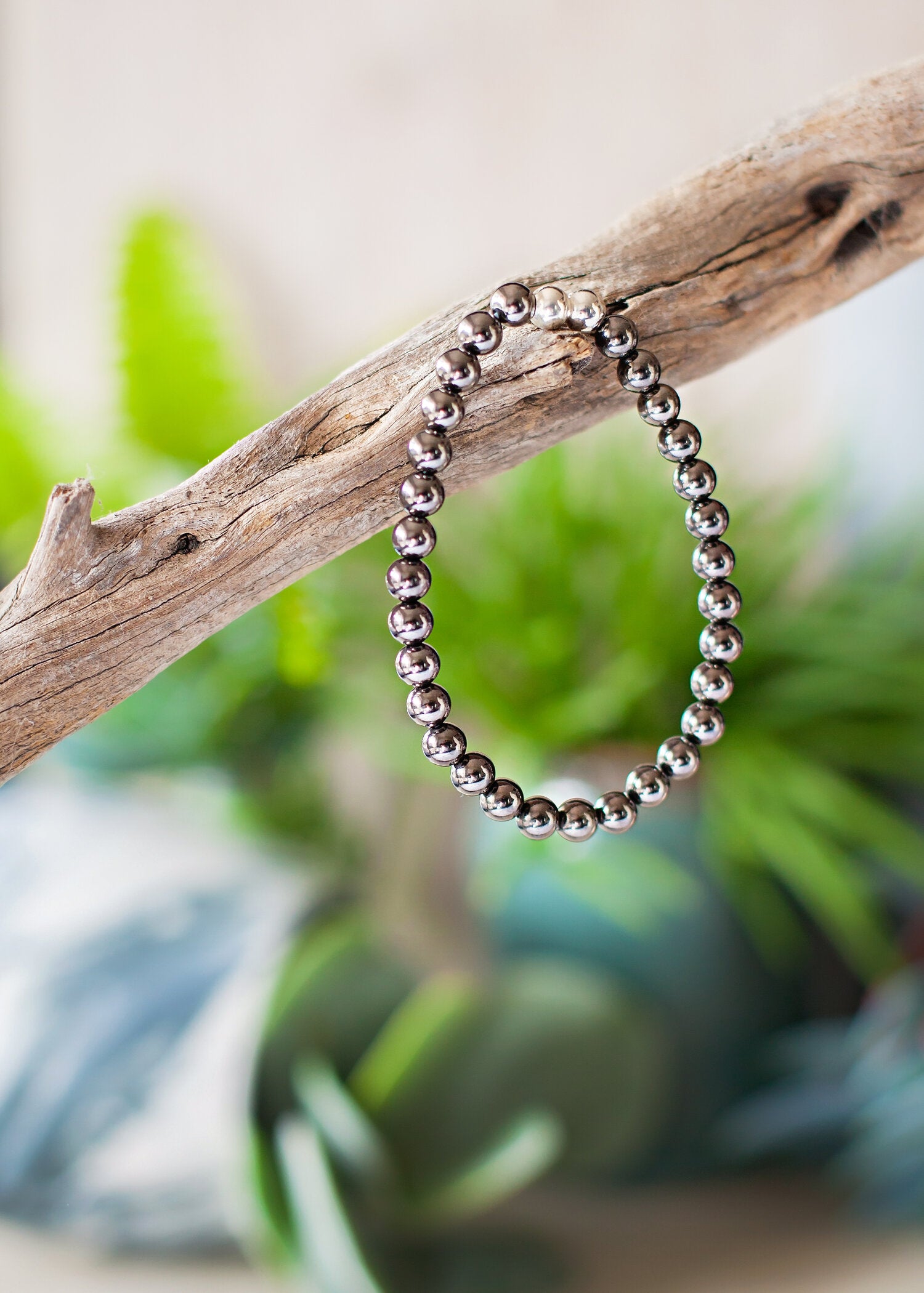 Mill & Hide - Lisa B Jewellery - Hematite 6mm Bracelet