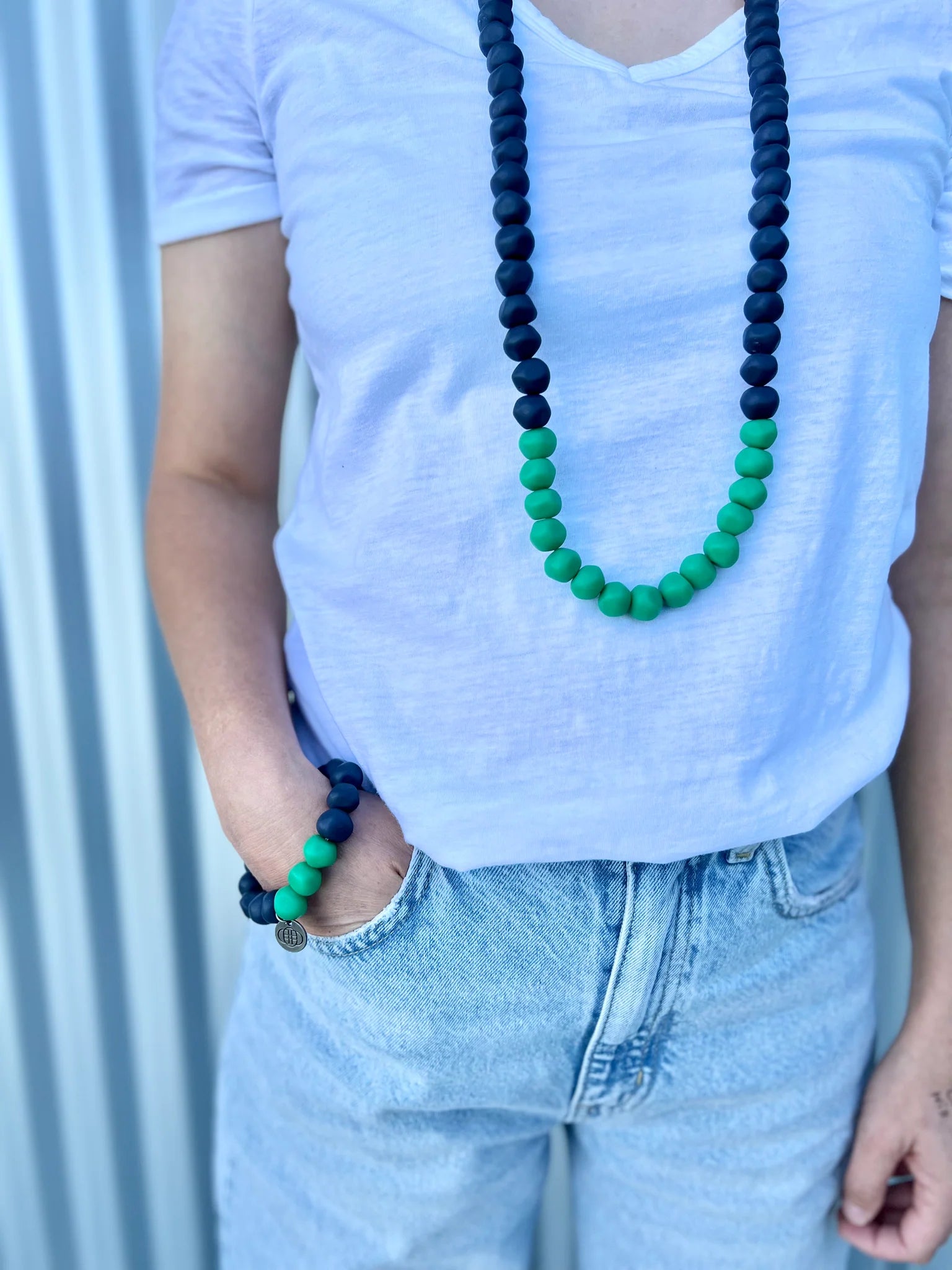 Colour Block Rock Necklaces