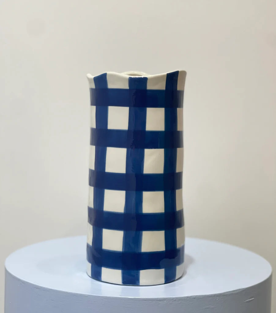 Mill & Hide - Noss and co - Gingham Vase