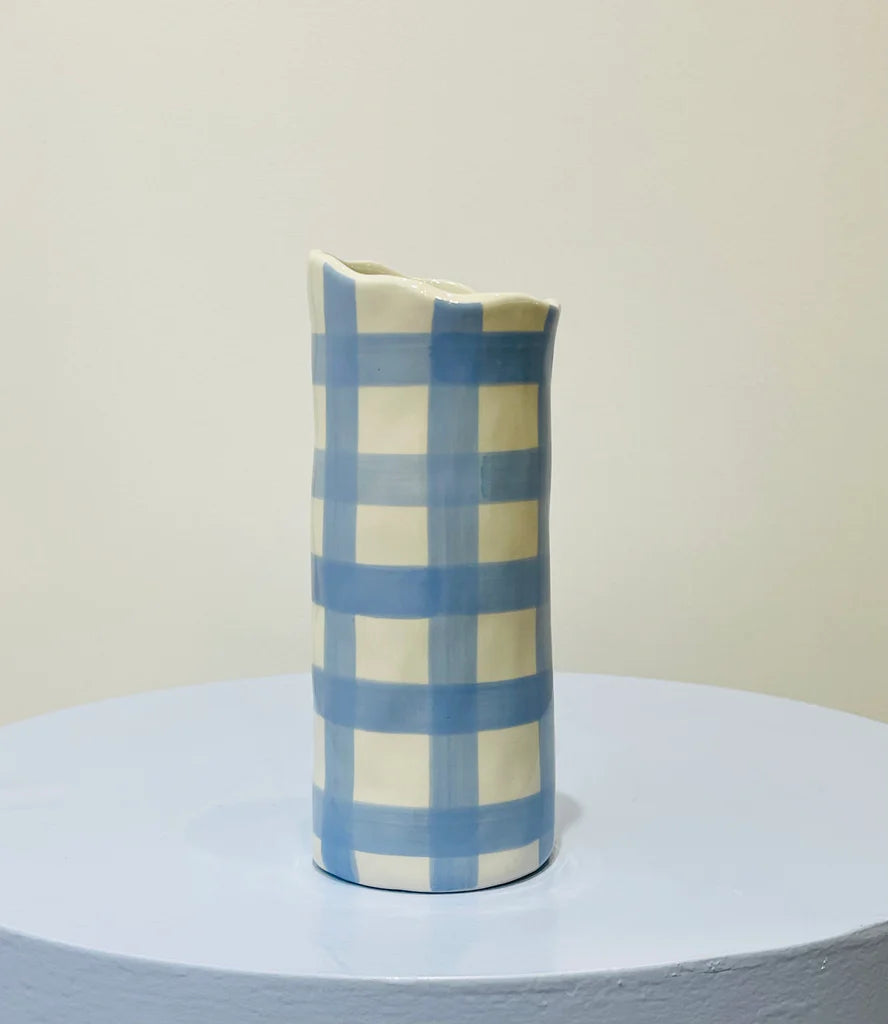 Mill &amp; Hide - Noss and co - Gingham Vase