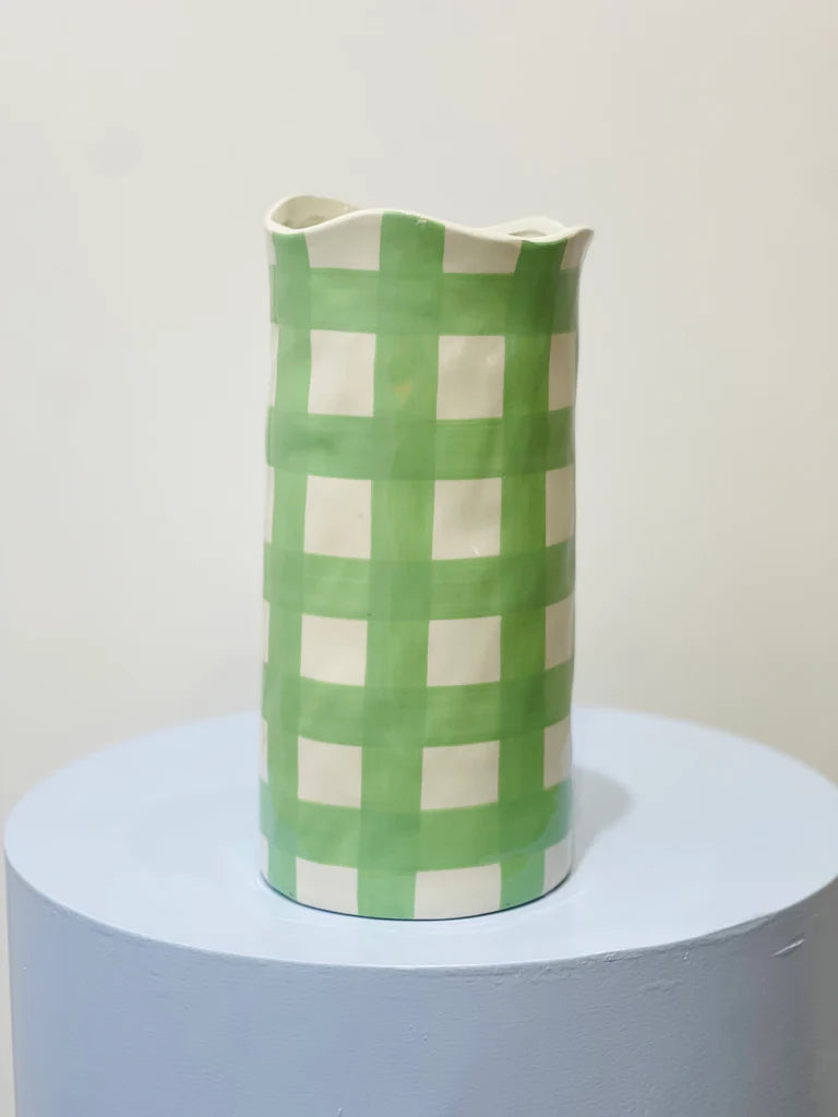 Mill &amp; Hide - Noss and co - Gingham Vase