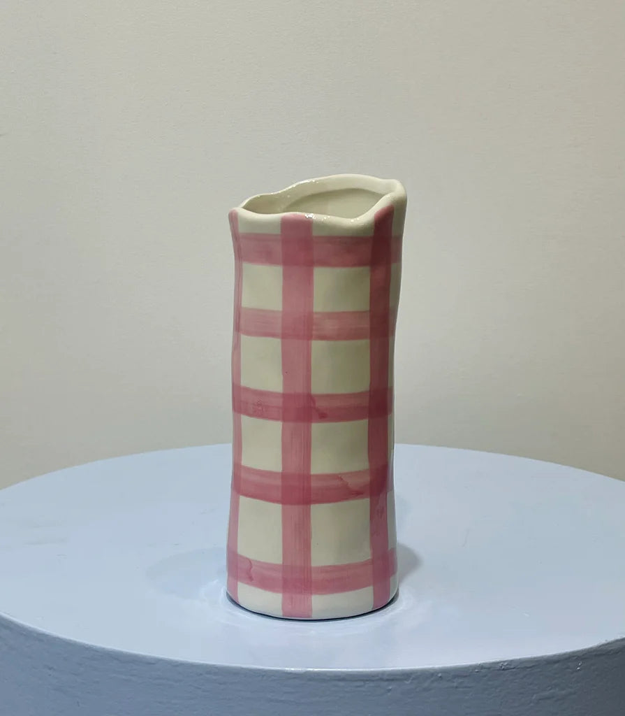 Mill & Hide - Noss and co - Gingham Vase