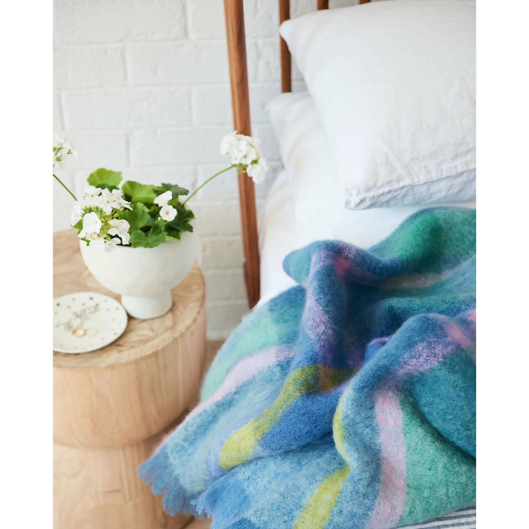 Mill & Hide - St Albans - Mohair Throw - Shoreham